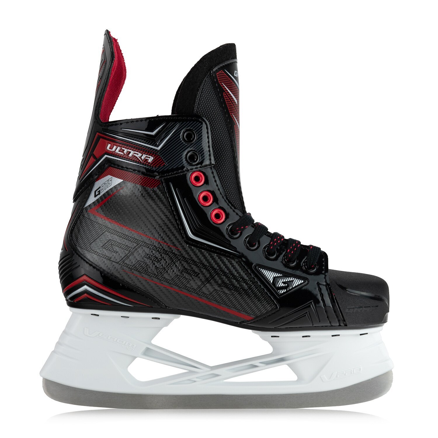 Ultra G975 Schlittschuh Schwarz/Rot Seven 77 Youth