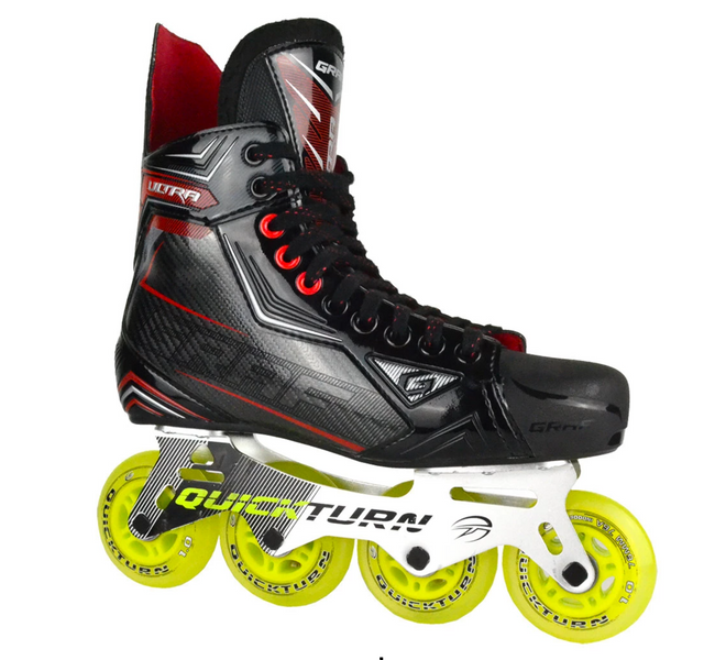 GRAF Ultra G975 Inline-Rollschuh Schwarz/Rot QT20 Senior Inlinehockey-Skate