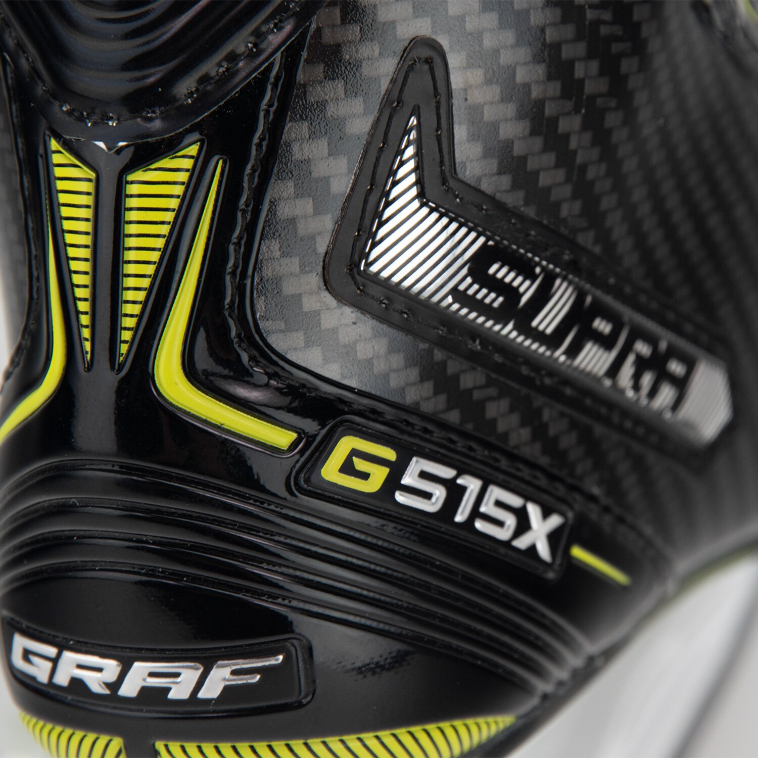Supra G515X Schlittschuh Schwarz/Gelb Venom Pro Senior – Detailansicht 6
